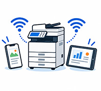 Wi-Fi Direct対応でモバイル端末からも利用しやすい